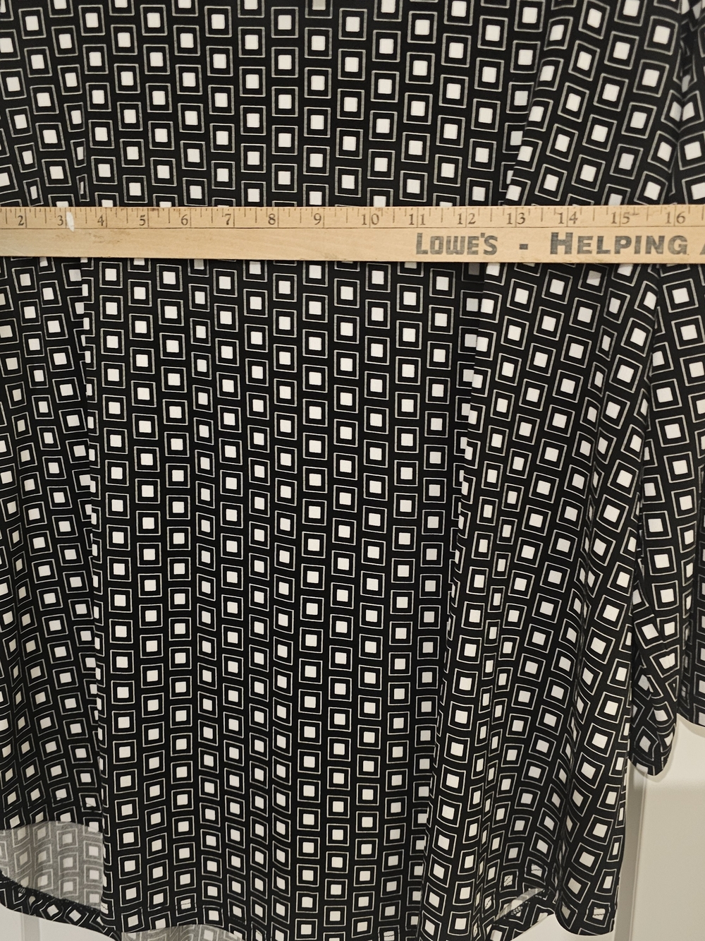 NWT Lane Bryant Black & White Geometric Tunic Blouse - Picture 9 of 11